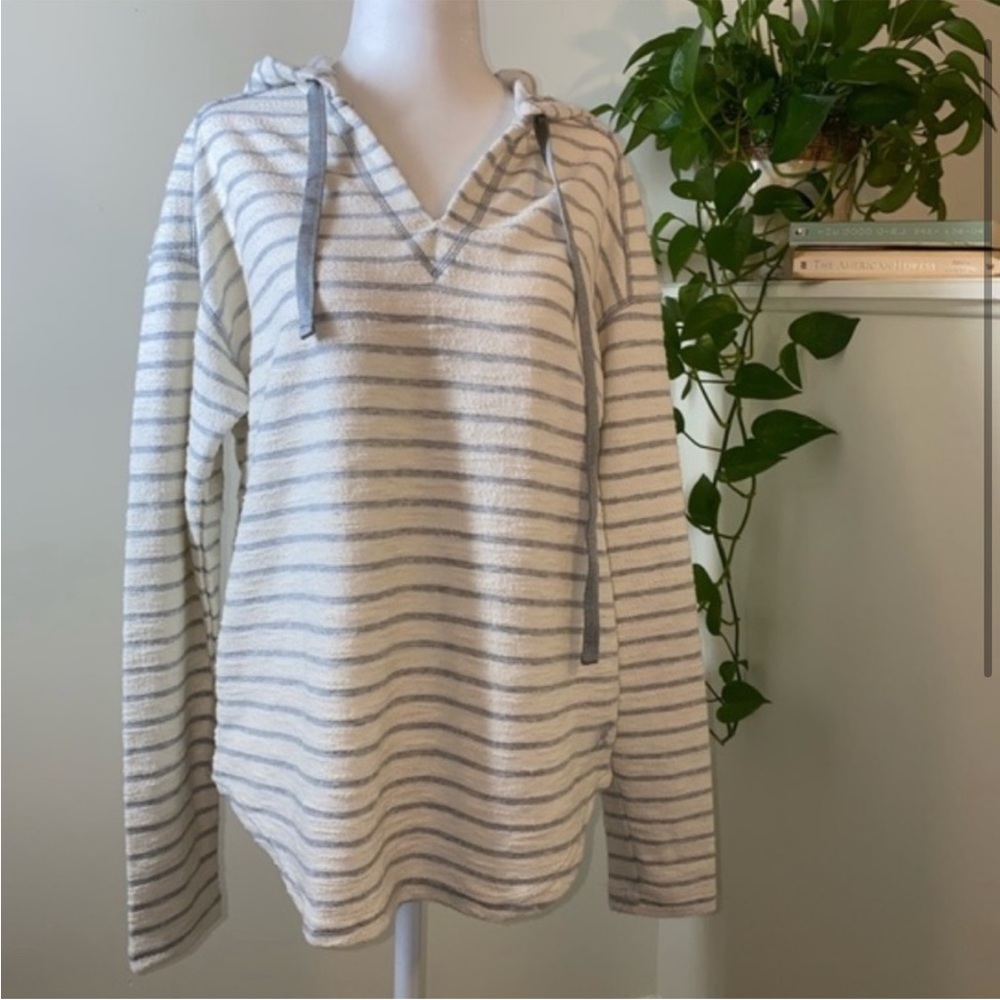 NWT Chaps French Terry Striped Hoodie